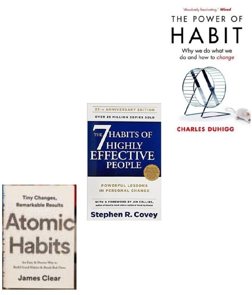     			Best Habit Building Books Combo (Atomic Habits, 7 Habits Of Highly Effective People, Power Of Habit)