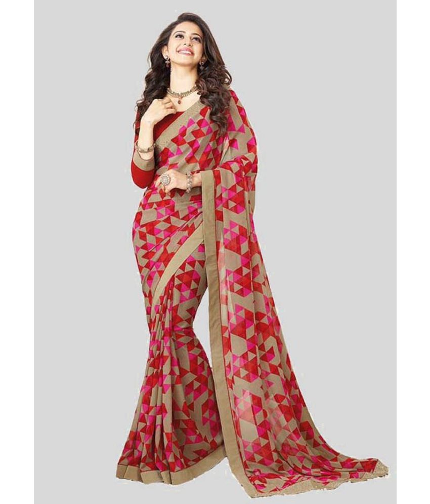     			Gazal Fashions - Multicolour Chiffon Saree With Blouse Piece ( Pack of 1 )
