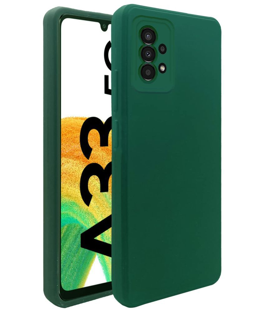     			Megha Star - Green Silicon Silicon Soft cases Compatible For Samsung Galaxy A33 5G ( Pack of 1 )
