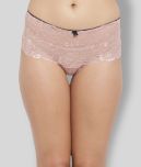 N-Gal Net/Mesh Self Design Women's Boy Shorts ( Beige )