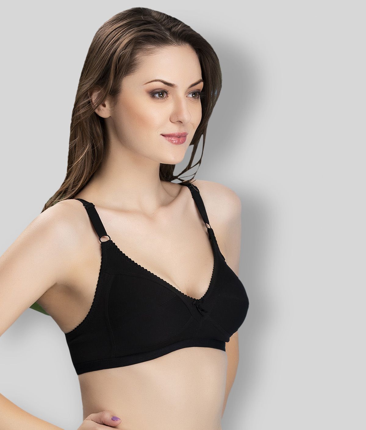     			Clovia Cotton Non Padded Women's Everyday Bra ( Black )