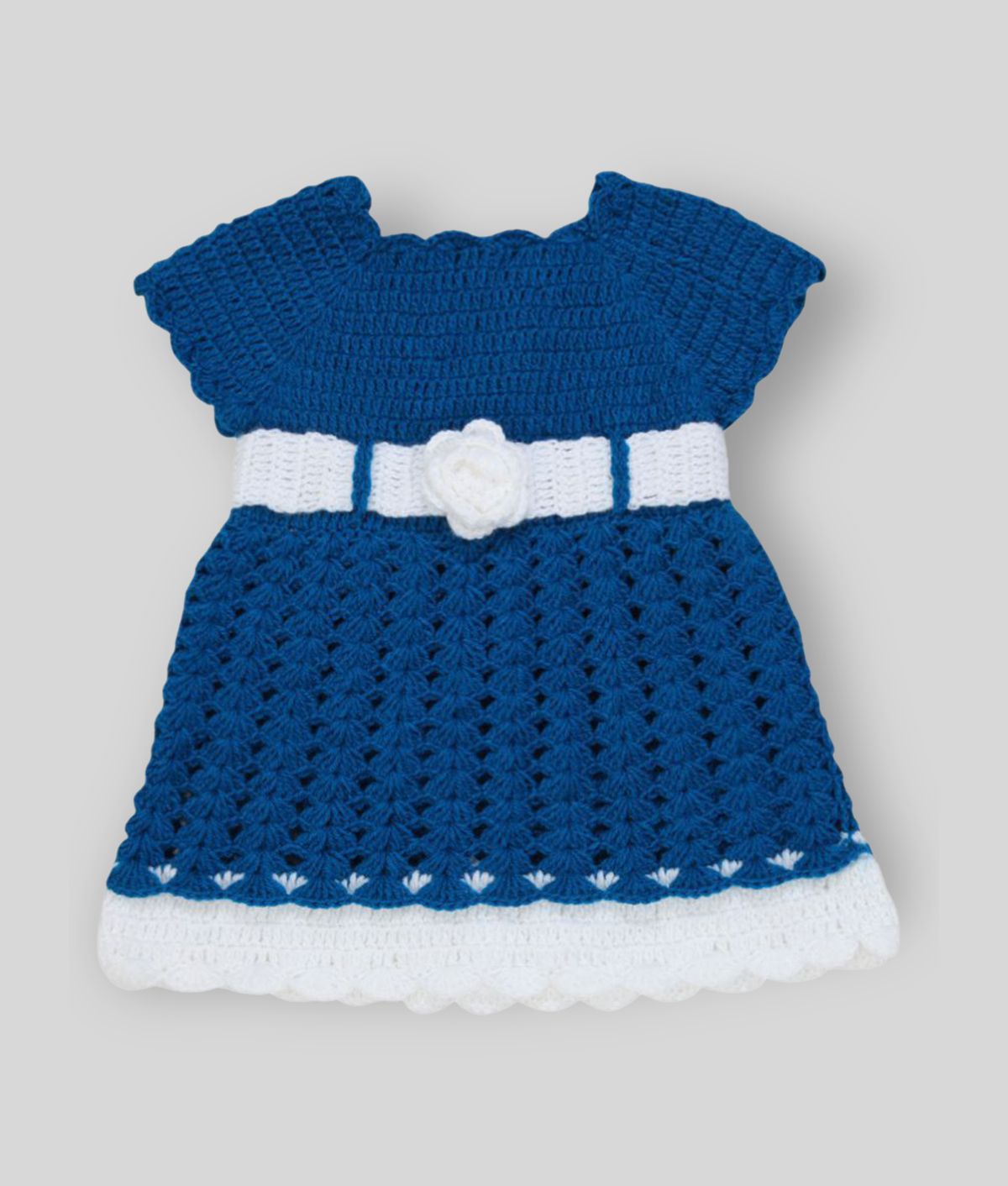     			The Creators Blue Wollen Frock For Baby Girl ( 06-12 Months )