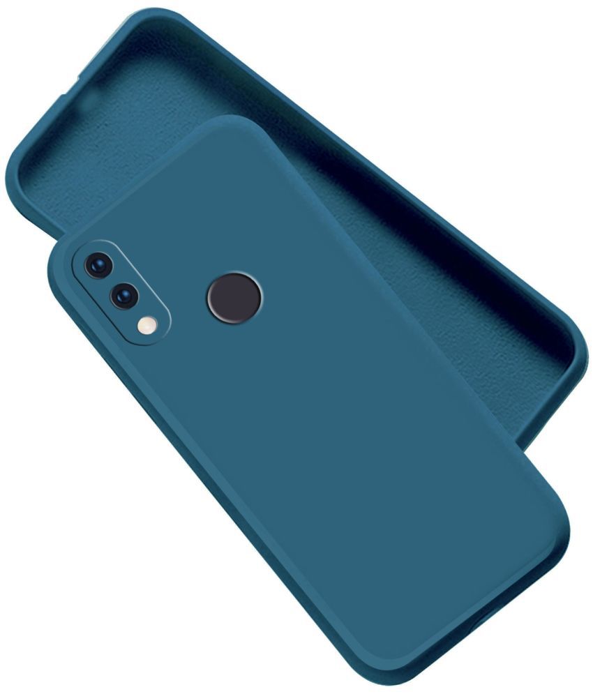     			Artistique - Blue Silicon Silicon Soft cases Compatible For Xiaomi Redmi Note 7 Pro ( Pack of 1 )