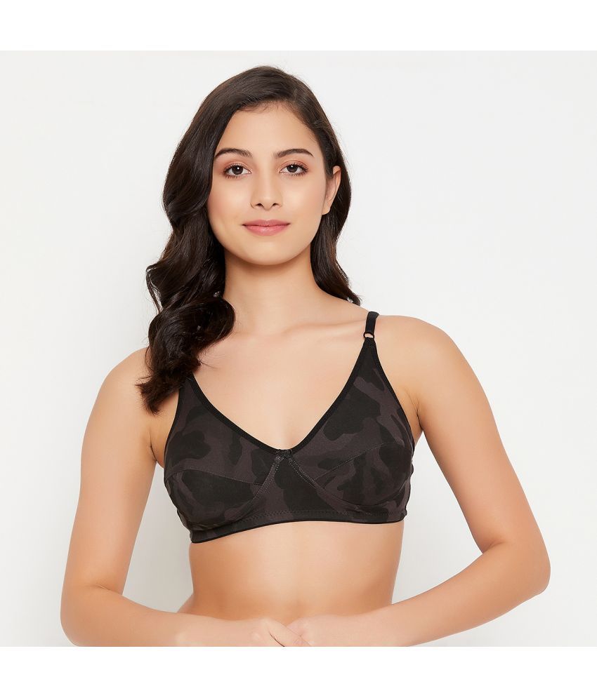     			Clovia - Black Cotton Non Padded Women's Everyday Bra ( Pack of 1 )