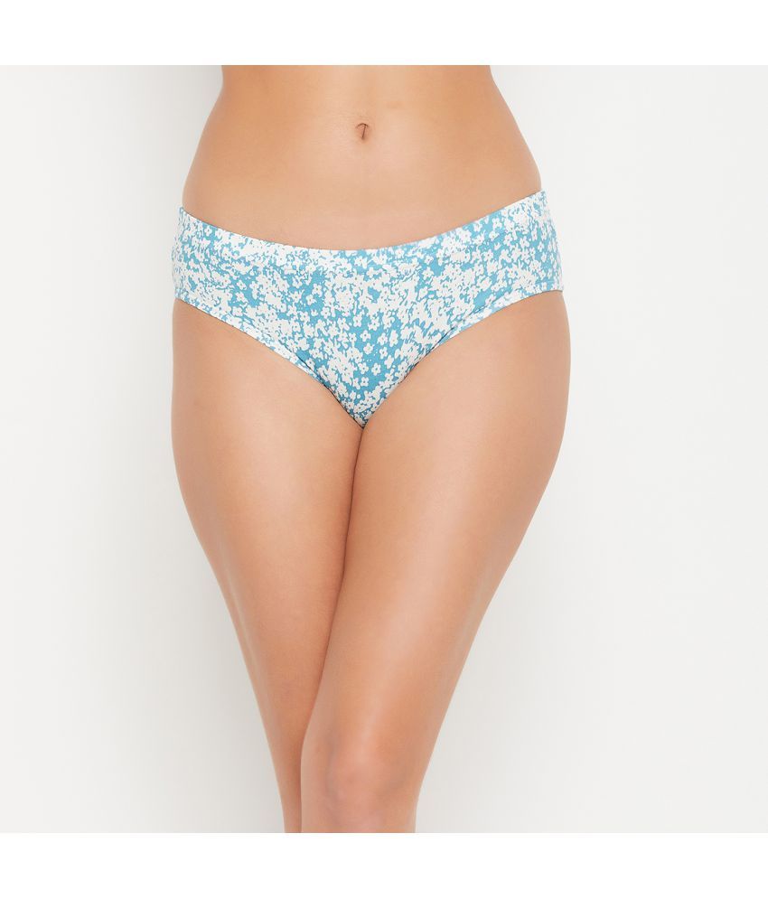     			Clovia - Blue Cotton Printed Women's Hipster ( Pack of 1 )