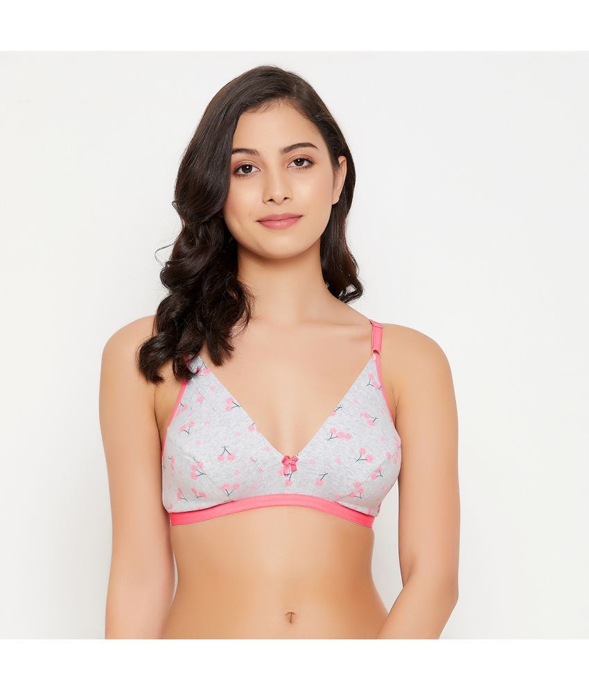     			Clovia Cotton Non Padded Women's Everyday Bra ( Grey Melange )