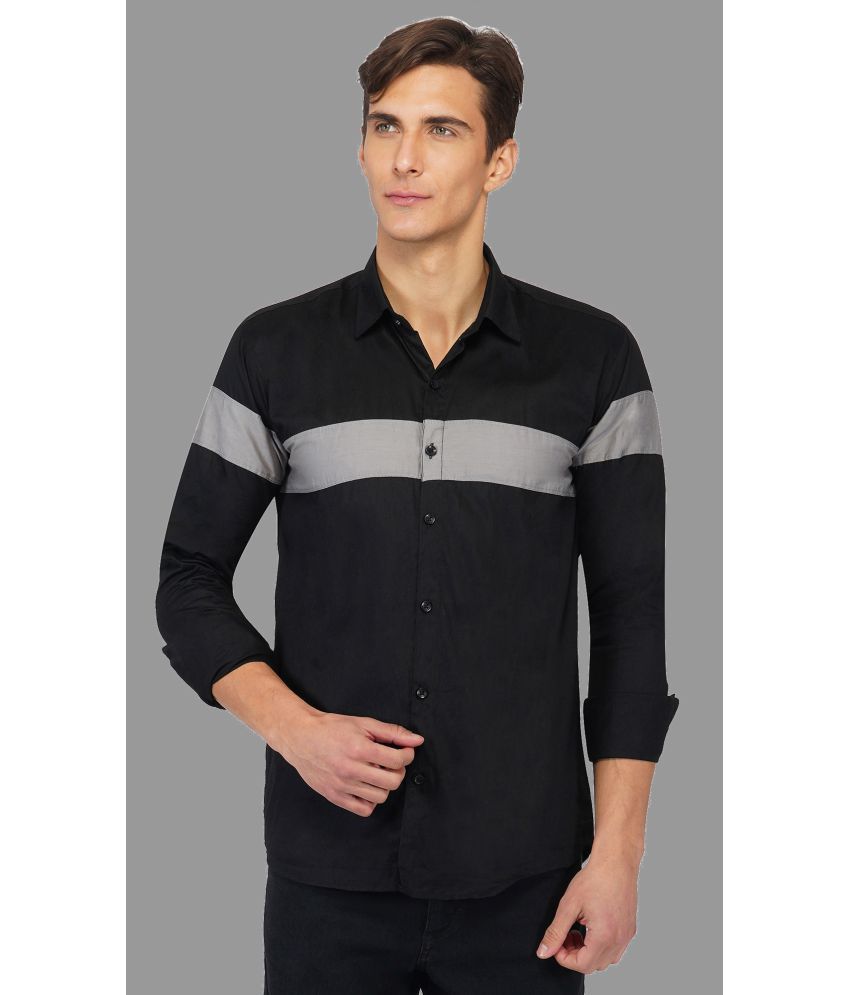     			Singularity - Black Cotton Blend Regular Fit Men's Casual Shirt ( Pack of 1 )