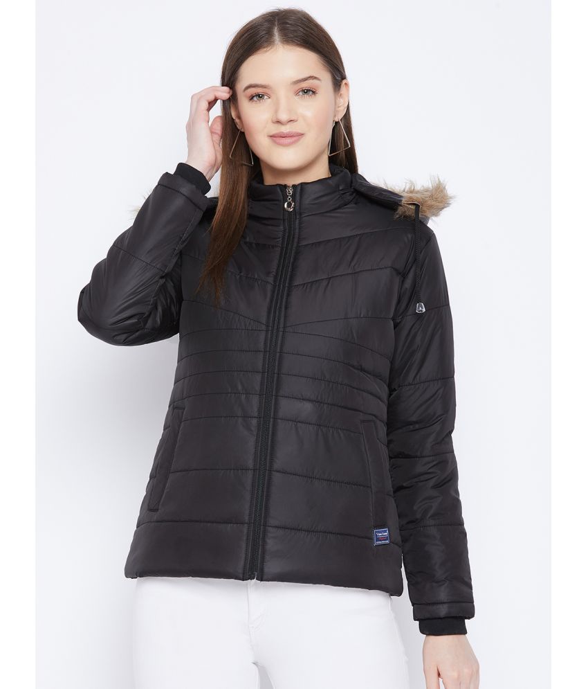     			VERO AMORE Polyester Blend Black Parka Jackets Single