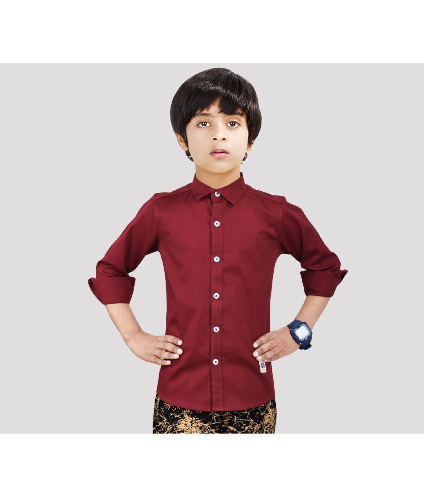     			Made In The Shade 100% Cotton Boys Full Sleeve Shirt