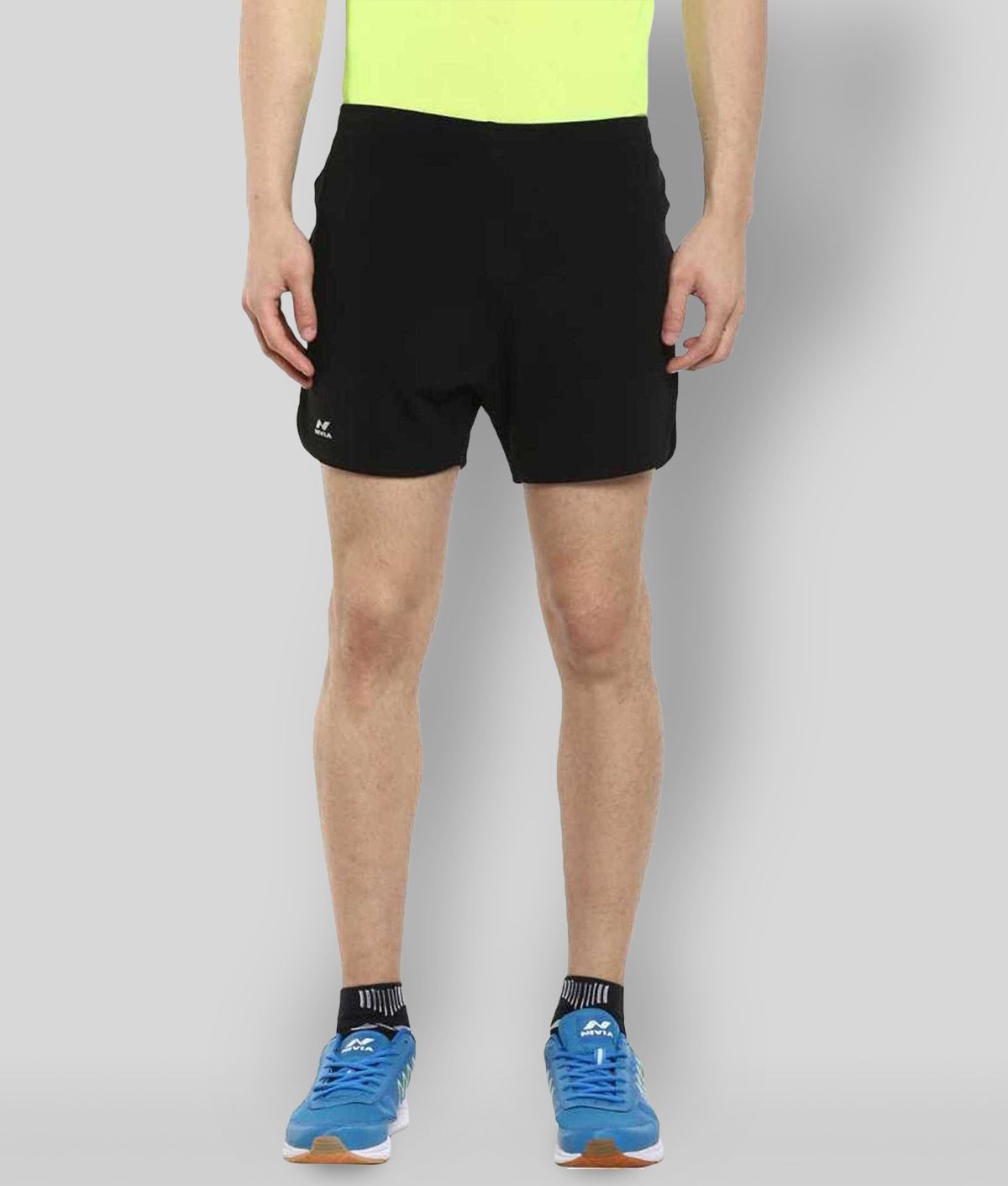     			Nivia Black Polyester Outdoor & Adventure Shorts Single