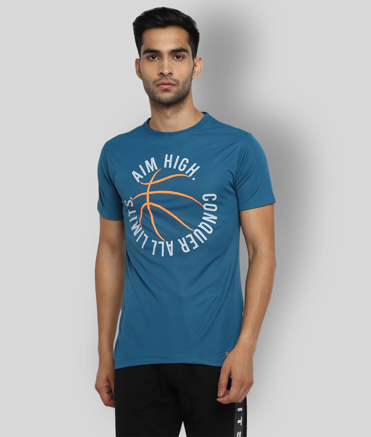     			OFF LIMITS Sky Blue Polyester T-Shirt