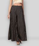 Juniper - Black Rayon Flaired Women's Palazzos ( )