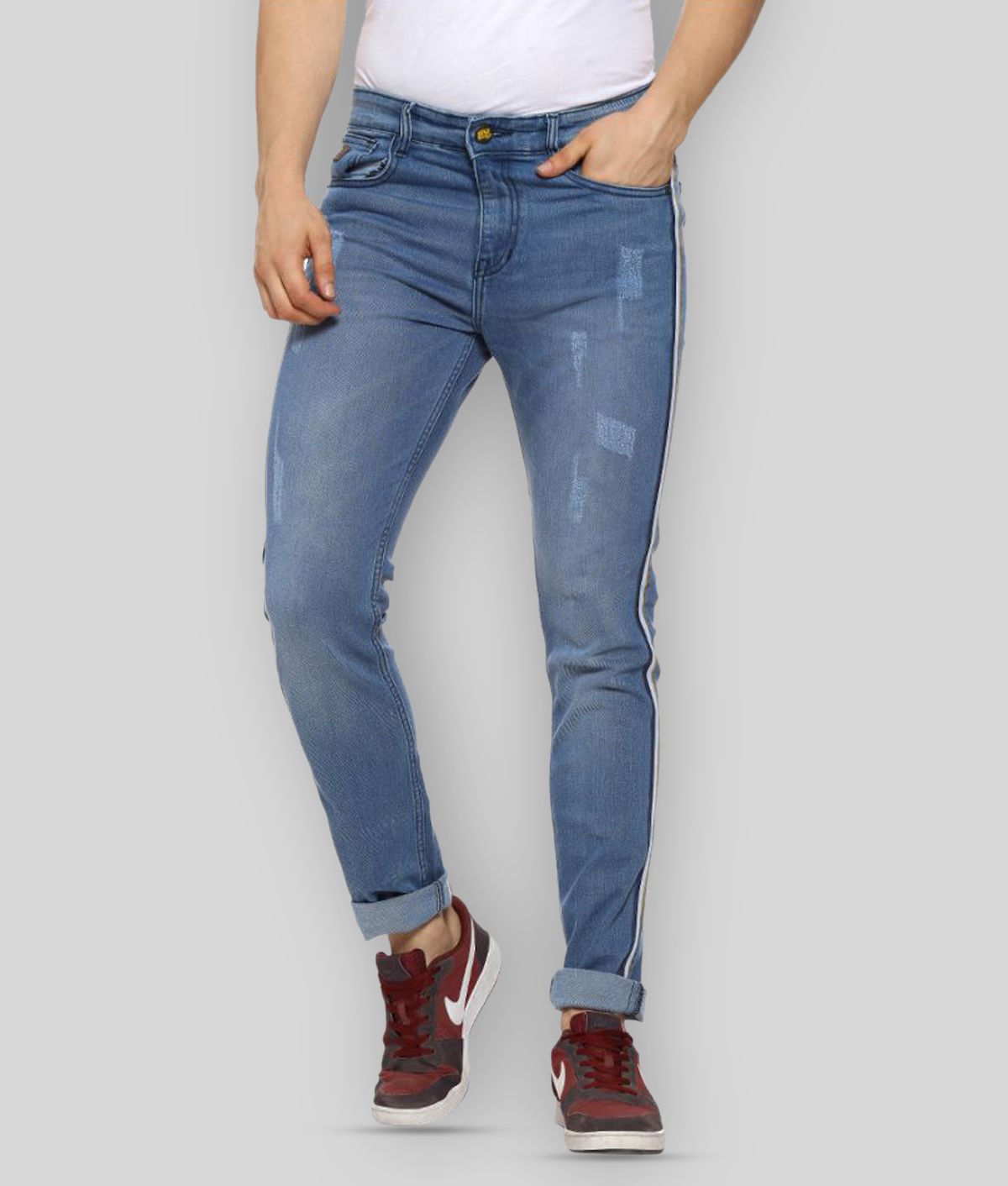     			Campus Sutra - Blue Cotton Blend Slim Fit Men's Jeans ( Pack of 1 )