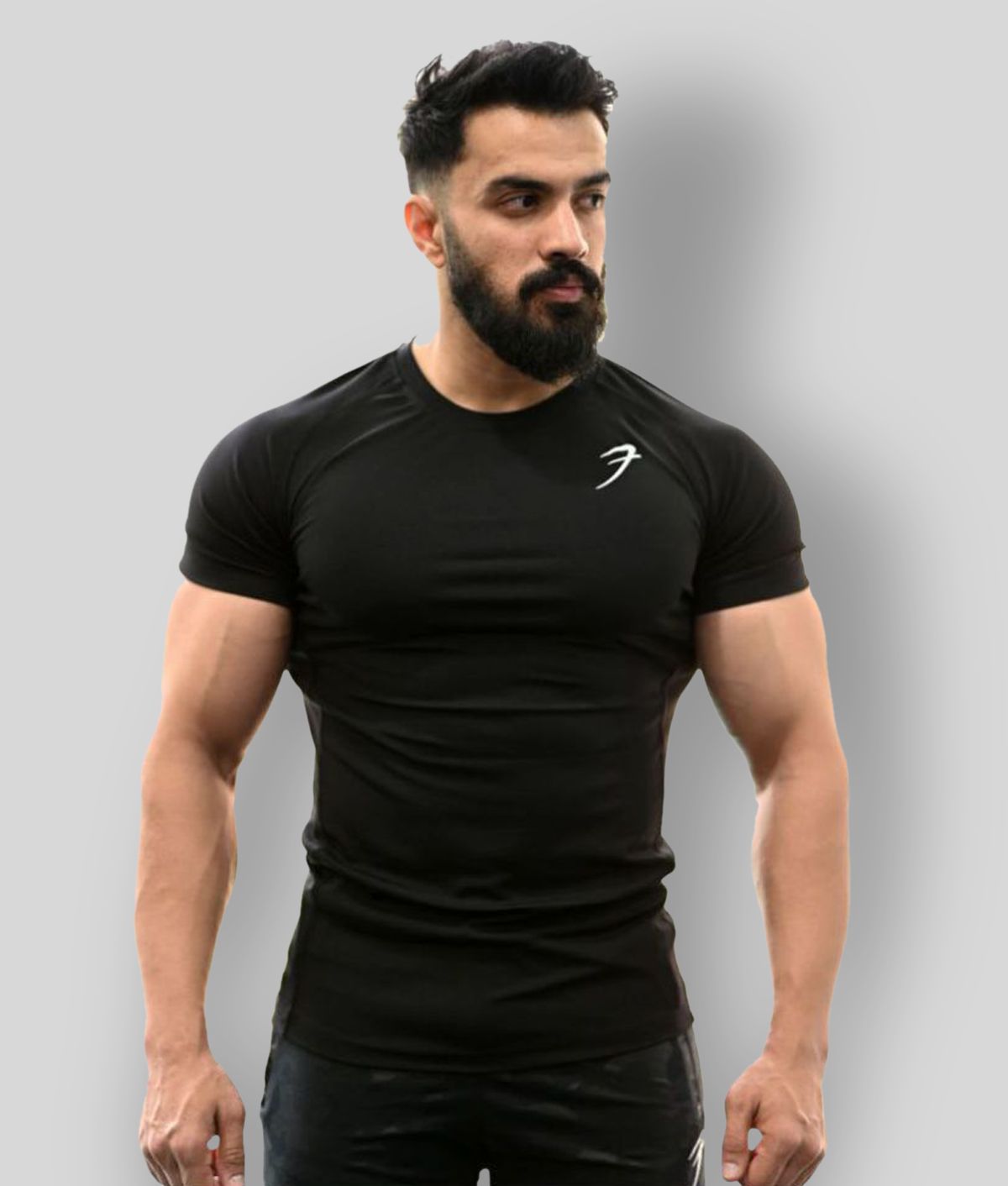     			Fuaark - Black Polyester Regular Fit Men's Sports T-Shirt ( Pack of 1 )