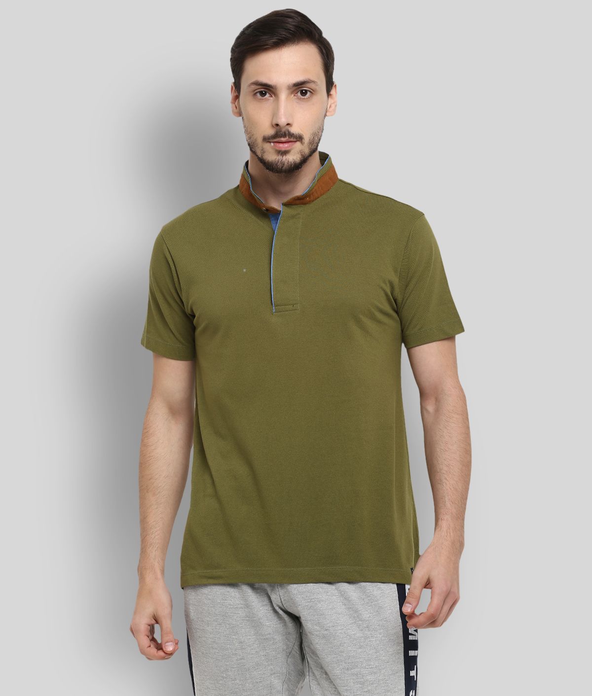     			OFF LIMITS - Olive Polyester Regular Fit Men's Sports T-Shirt ( Pack of 1 )