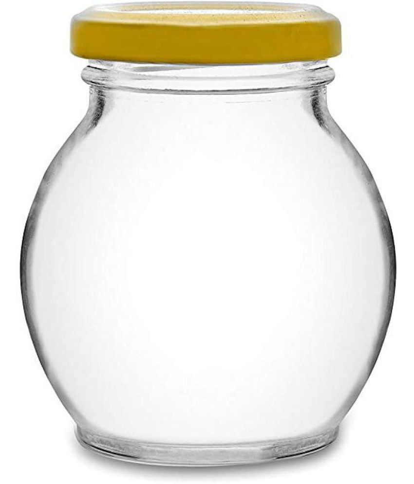     			CROCO JAR - Gold Glass Food Container ( Pack of 1 )