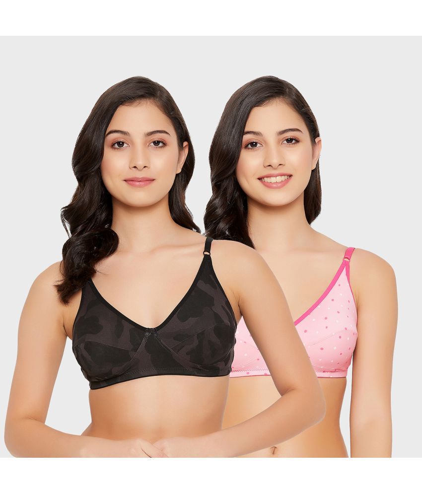     			Clovia Pack of 2 Cotton Non Padded Women's Everyday Bra ( Multicolor )