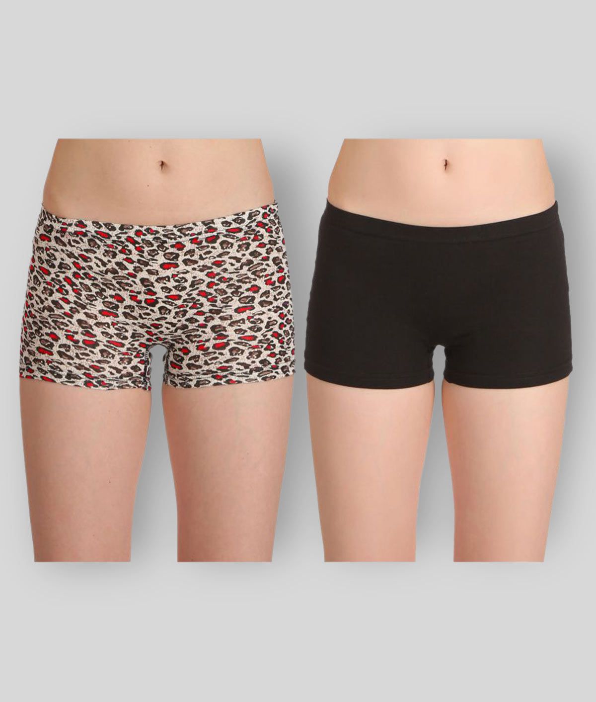     			Selfcare Pack of 2 Cotton Women's Boy Shorts ( Multi Color )