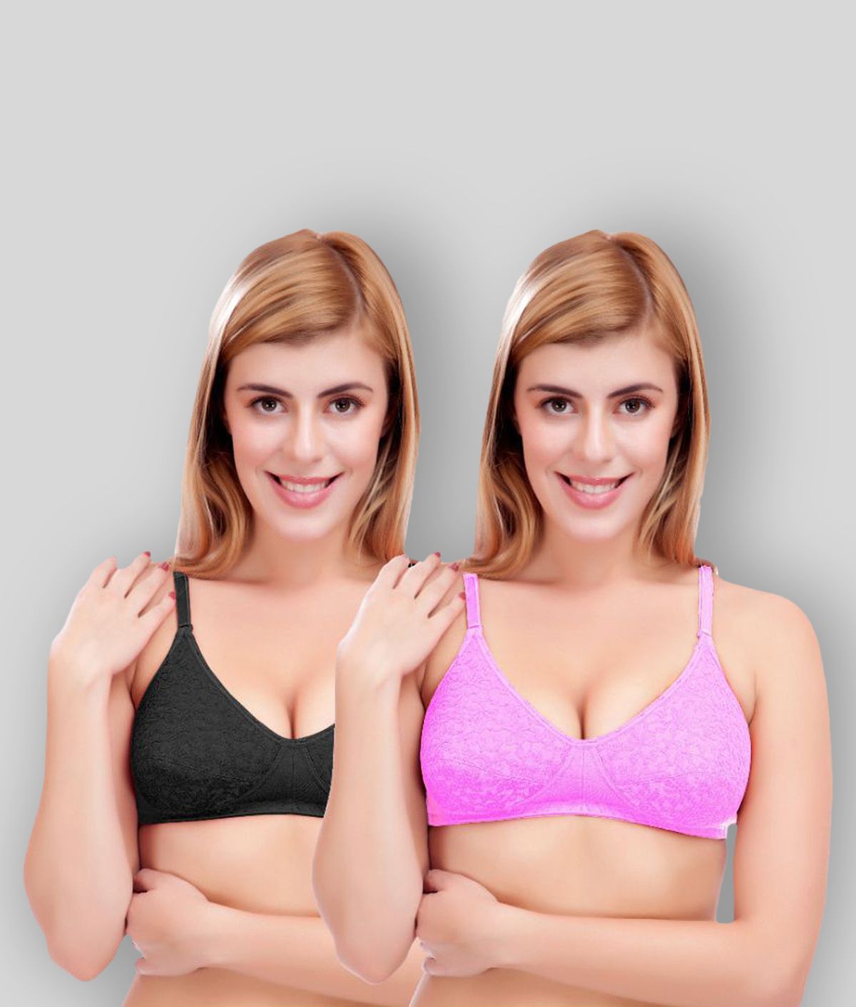     			Selfcare Multi Color Cotton Padded Bra