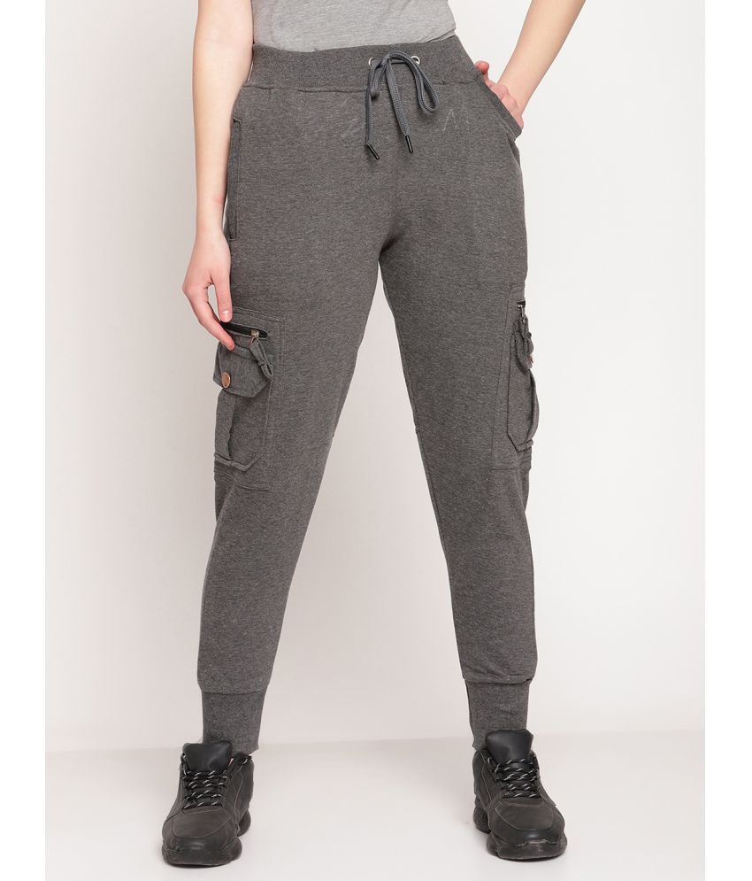     			Uzarus - Grey Cotton Women's Yoga Joggers ( Pack of 1 )