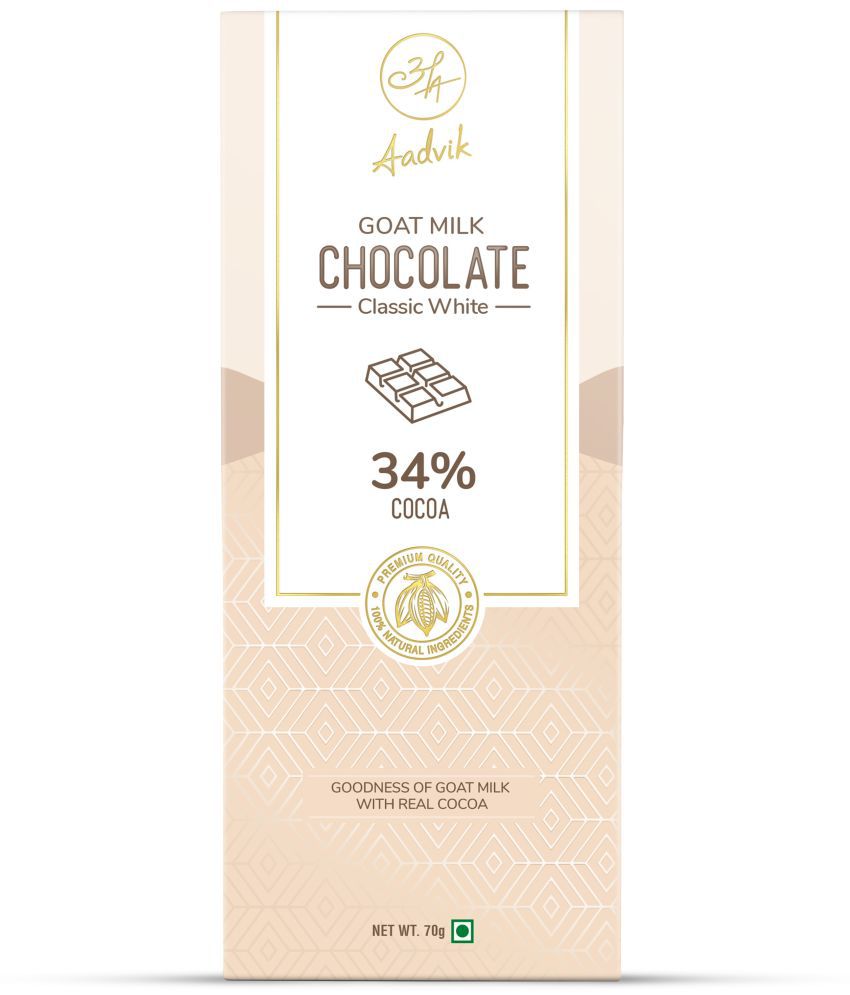     			Aadvik Goat Milk Chocolate Classic White Milk Chocolate 70 g