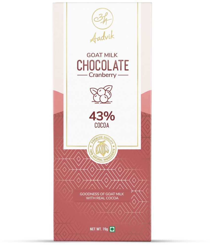     			Aadvik Goat Milk Chocolate Cranberry Milk Chocolate 70 g