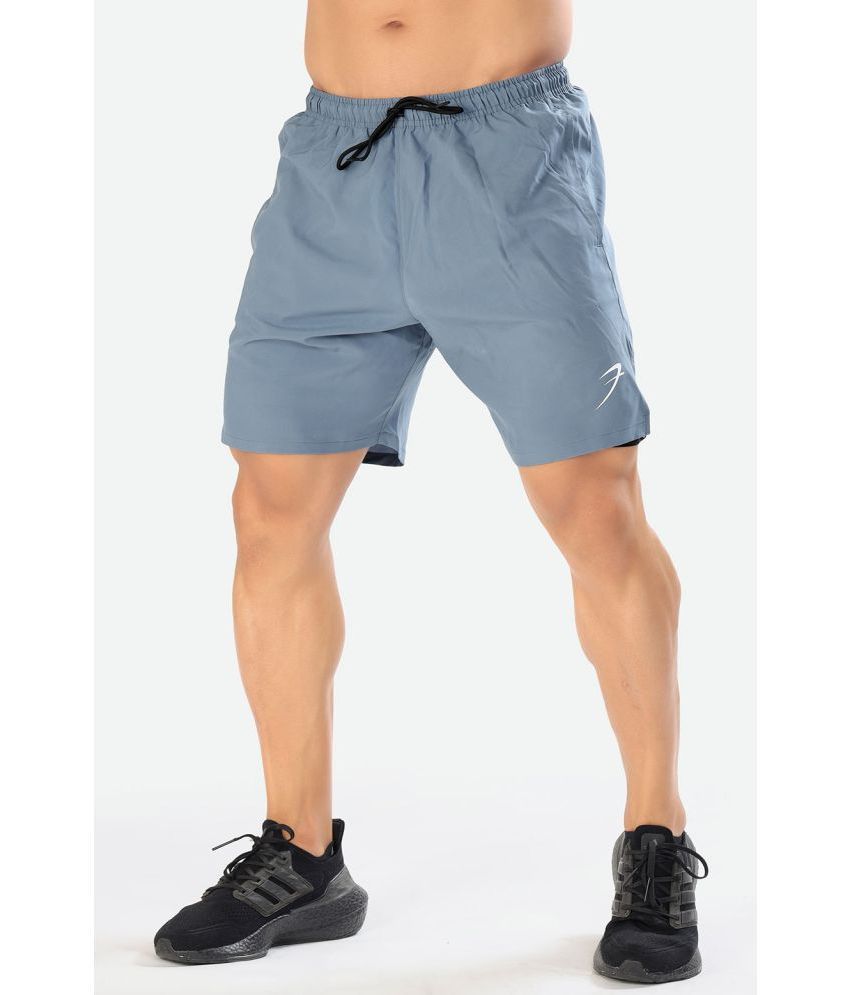    			Fuaark - Blue Polyester Lycra Men's Gym Shorts ( Pack of 1 )