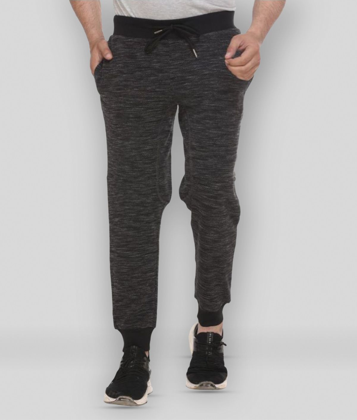     			Y & I - Black Cotton Blend Men's Sports Joggers ( Pack of 1 )