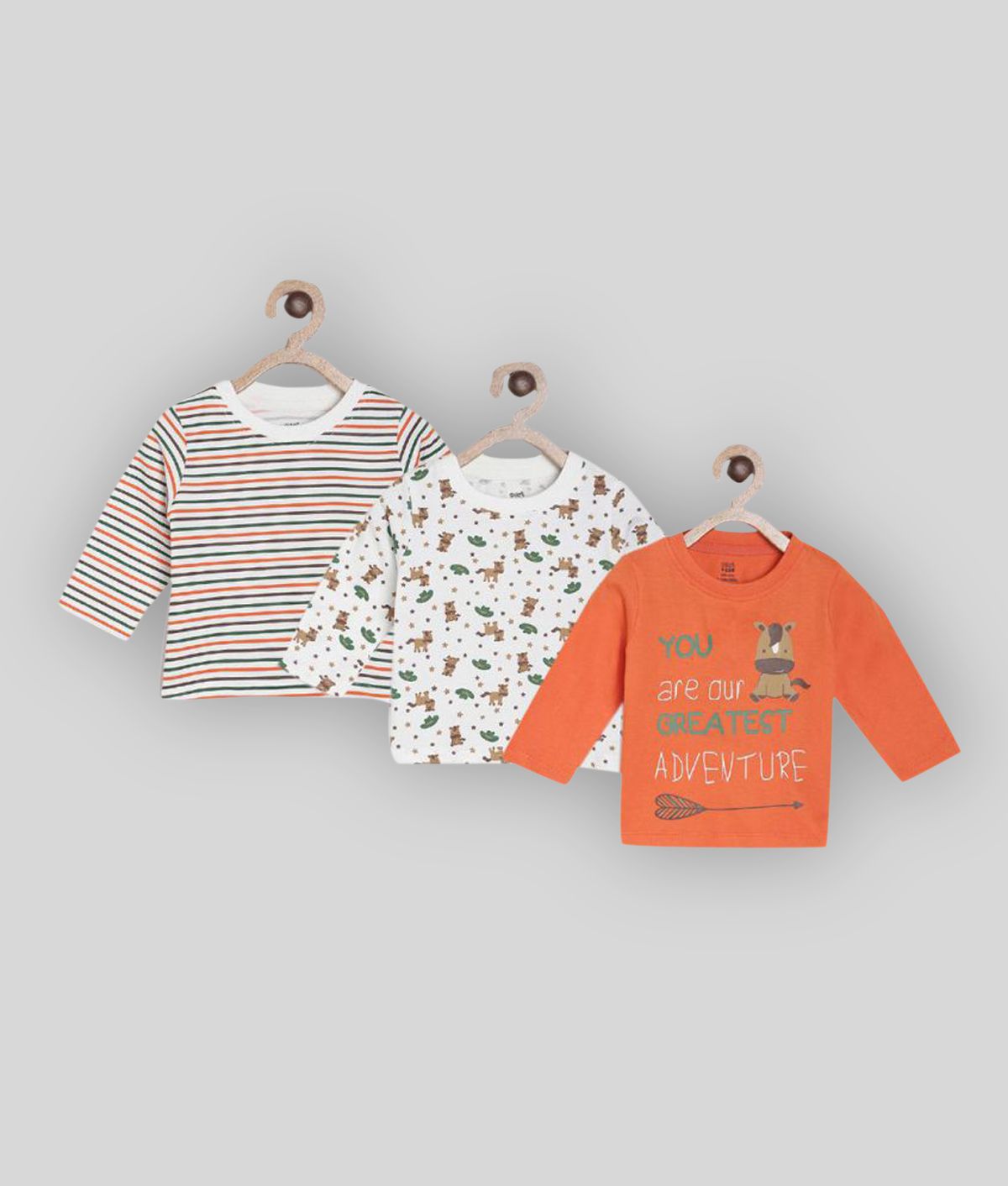     			MINI KLUB - Multi Baby Boy T-Shirt ( Pack of 3 )