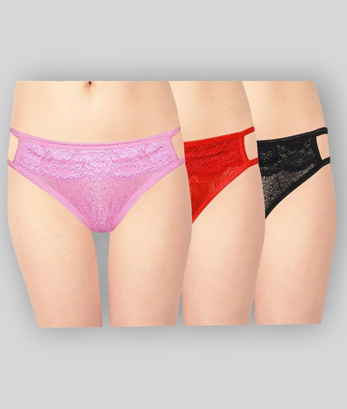     			Selfcare Multi Color  Panties Pack of 3