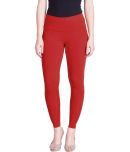 Lux Lyra - Red Cotton Women's Leggings ( Pack of 1 )