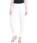 Lux Lyra - White Cotton Women's Leggings ( Pack of 1 )