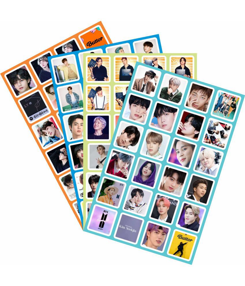    			BTS Army Net Image Vinyl Switch Board Sticker - Pack of 4