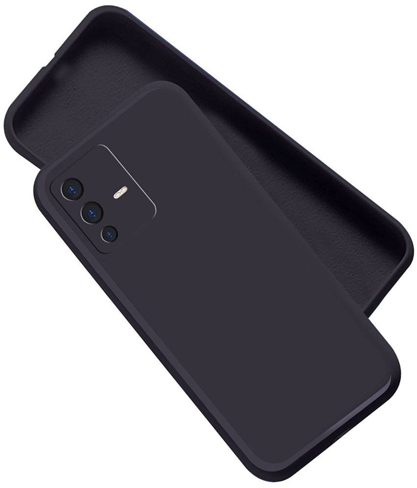     			Doyen Creations - Black Silicon Silicon Soft cases Compatible For Vivo V23 5g ( Pack of 1 )