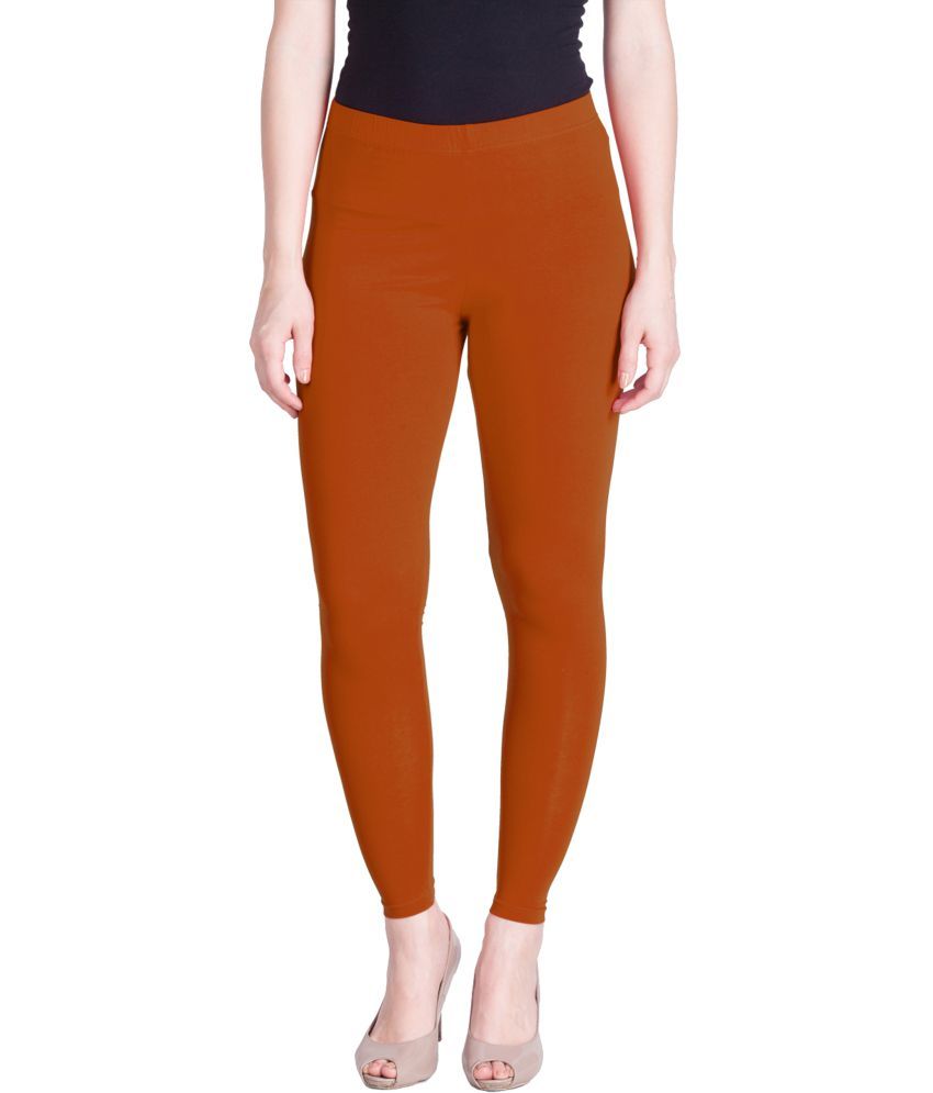     			Lux Lyra - Brown Cotton Women's Leggings ( Pack of 1 )