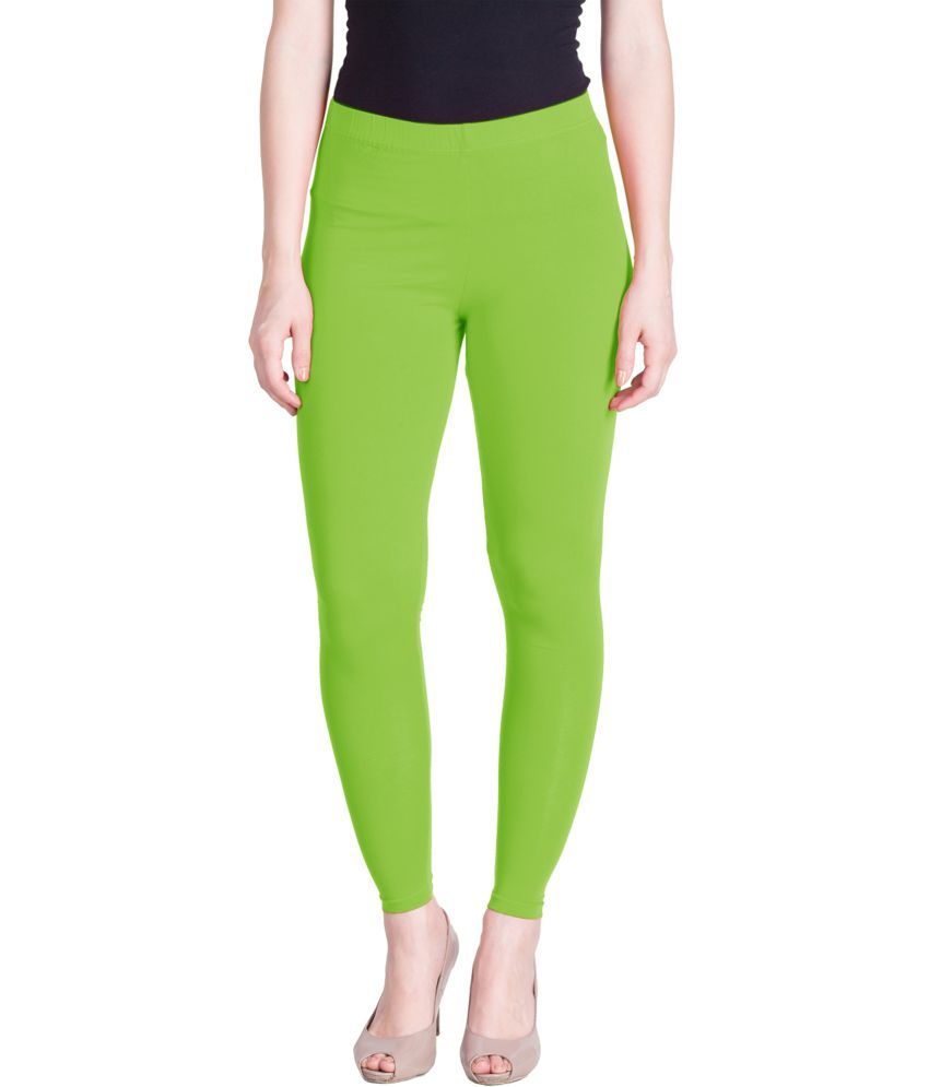     			Lux Lyra - Green Cotton Women's Leggings ( Pack of 1 )