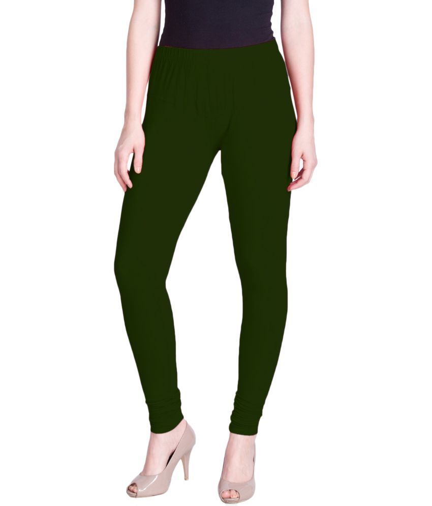     			Lux Lyra - Green Cotton Women's Leggings ( Pack of 1 )