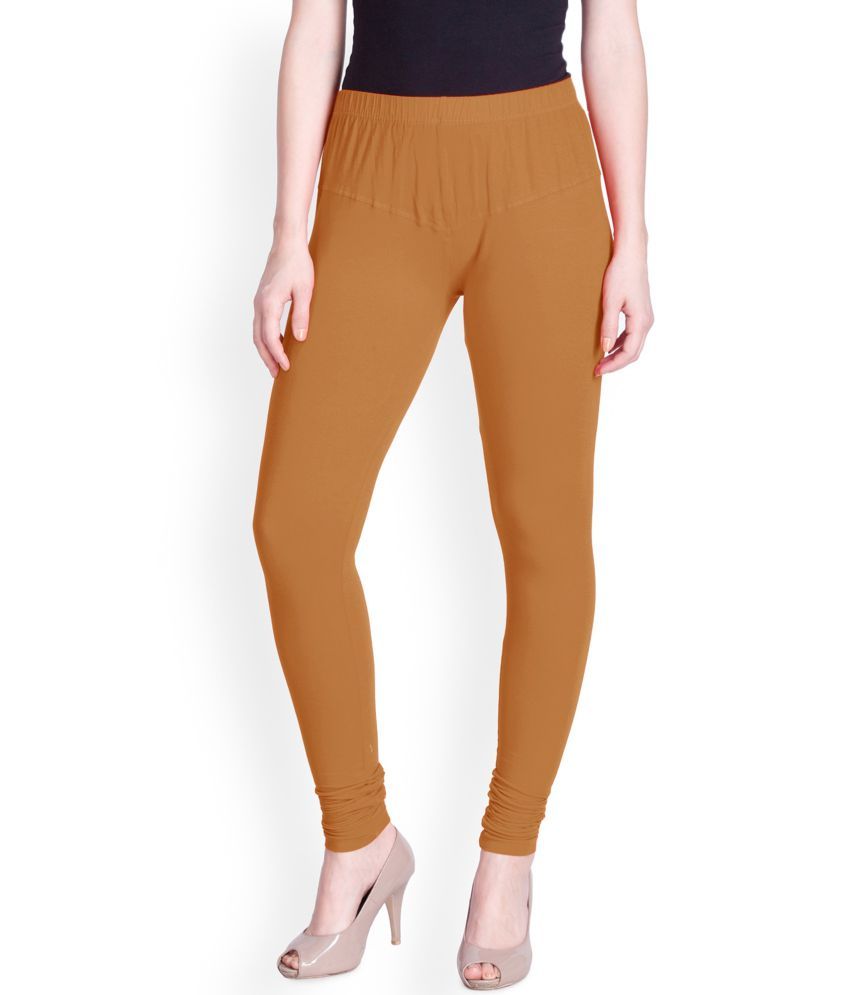     			Lux Lyra - Khaki Cotton Women's Leggings ( Pack of 1 )