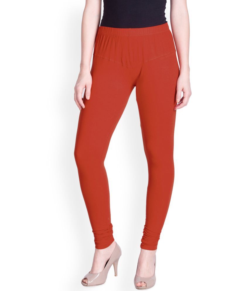     			Lux Lyra - Orange Cotton Women's Leggings ( Pack of 1 )