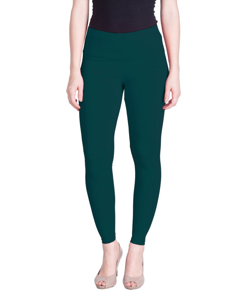    			Lux Lyra - Sea Green Cotton Women's Leggings ( Pack of 1 )