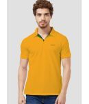 TAB91 - Yellow Polyester Regular Fit Men's Polo T Shirt ( Pack of 1 )