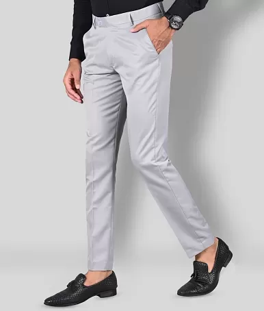 Buy METAL Solid Rayon Formal Pant for Men | Stylish Men's Wear Trousers for  Office or Party | Comfortable & Breathable Formal Trousers Pants Grey at  Amazon.in