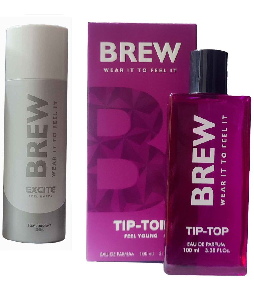     			Brew - EXCITE DEO, TIP TOP PERFUME Eau De Parfum (EDP) For Unisex 300 ML ( Pack of 2 )