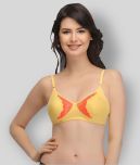 Clovia Lace Non Padded Women's T-Shirt/ Seamless Bra ( Yellow )