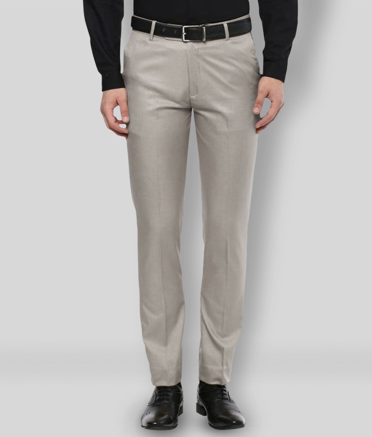     			Inspire Clothing Inspiration - Light Grey Polycotton Slim - Fit Men's Formal Pants ( Pack of 1 )