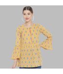 Yash Gallery - Yellow Cotton Women's A-Line Top ( Pack of 1 )