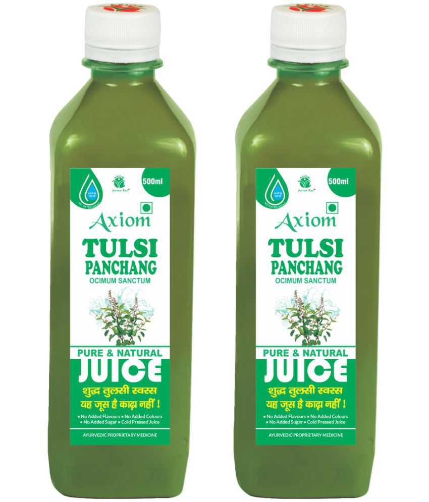     			Axiom Tulsi Juice 500ml (Pack of 2)|100% Natural WHO-GLP,GMP,ISO Certified Product