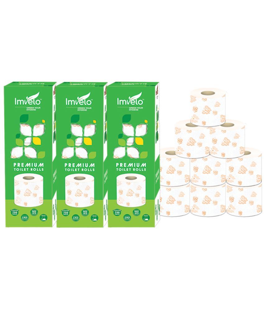 Imvelo Paper Disposable Toilet Rolls ( Pack of 3 ) Buy Online at