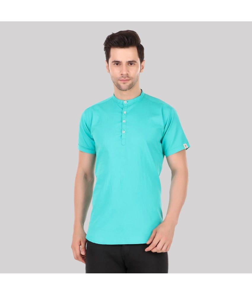     			Made In The Shade - Green Cotton Men's Regular Kurta ( Pack of 1 )