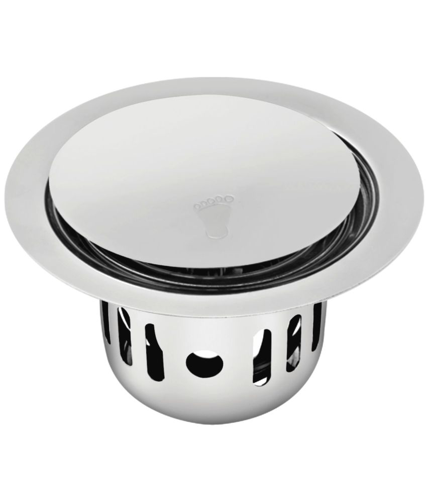     			Sanjay Chilly Stainless Steel Floor Drain Round Pop Up Lifestyle Cockroach Trap 5.5"